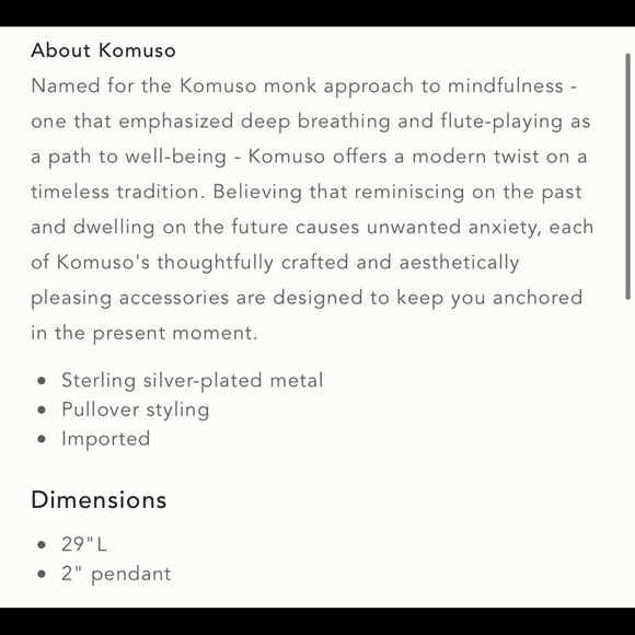 NEW Anthropologie Komuso The Shift Necklace - Picture 14 of 14